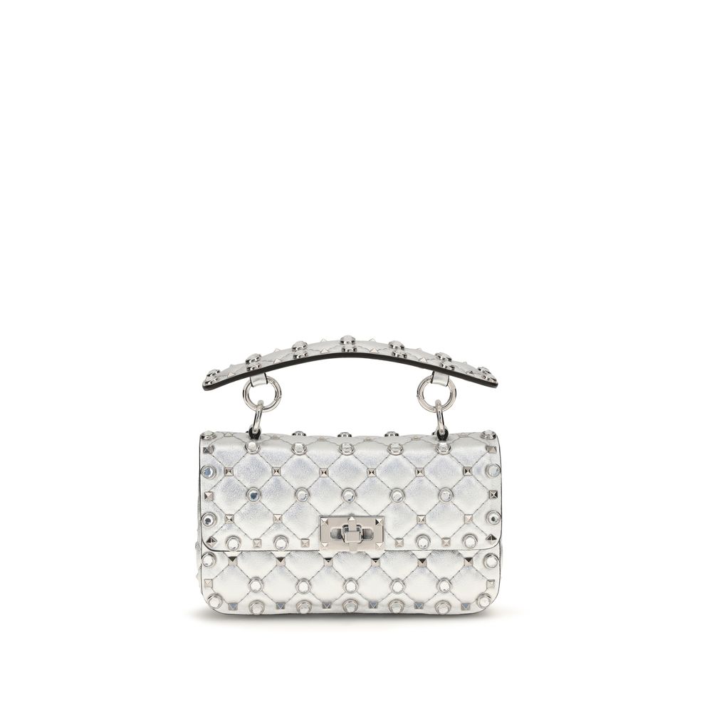 Valentino Garavani Silver Leather Handbag