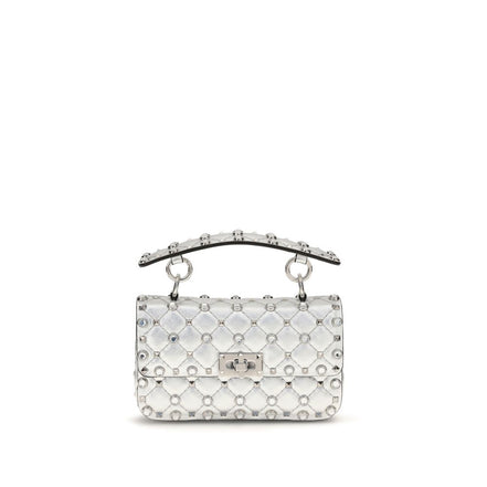 Valentino Garavani Silver Leather Handbag
