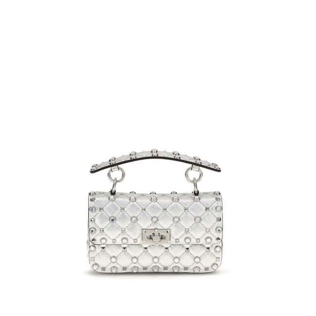 Valentino Garavani Silver Leather Handbag