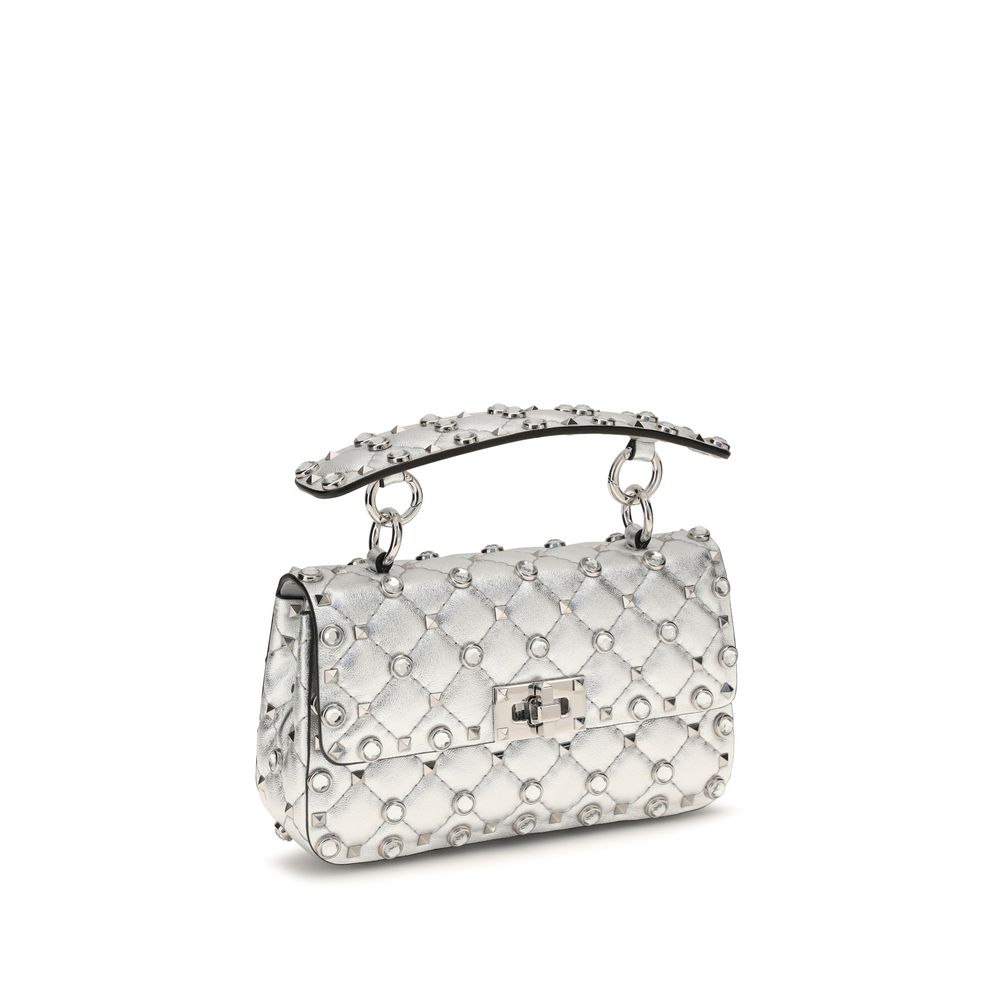 Valentino Garavani Silver Leather Handbag