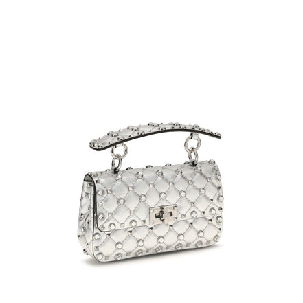 Valentino Garavani Silver Leather Handbag