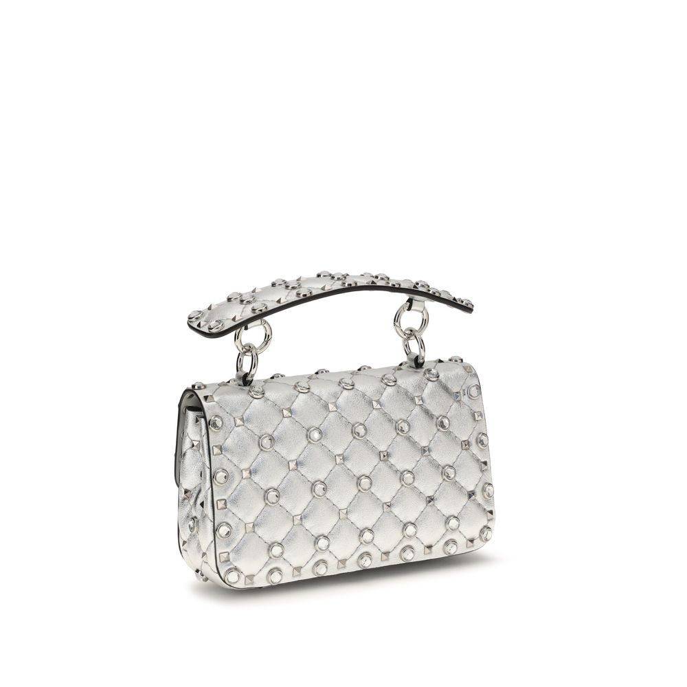 Valentino Garavani Silver Leather Handbag