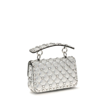 Valentino Garavani Silver Leather Handbag
