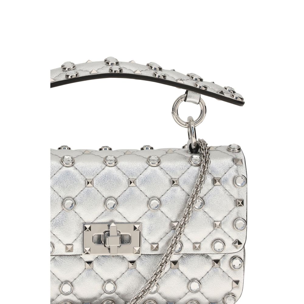 Valentino Garavani Silver Leather Handbag