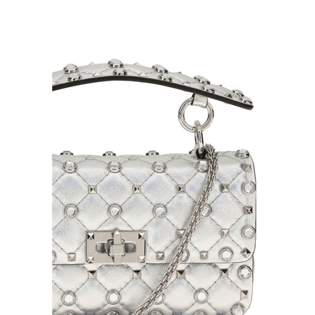 Valentino Garavani Silver Leather Handbag