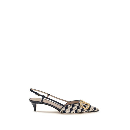 Escarpins Valentino Garavani en Chèvre Multicolore à Talon Moyen