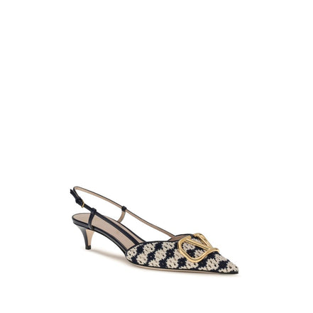 Escarpins Valentino Garavani en Chèvre Multicolore à Talon Moyen