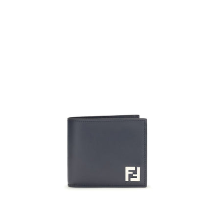 Portefeuille Fendi en cuir de veau bleu Bos Taurus