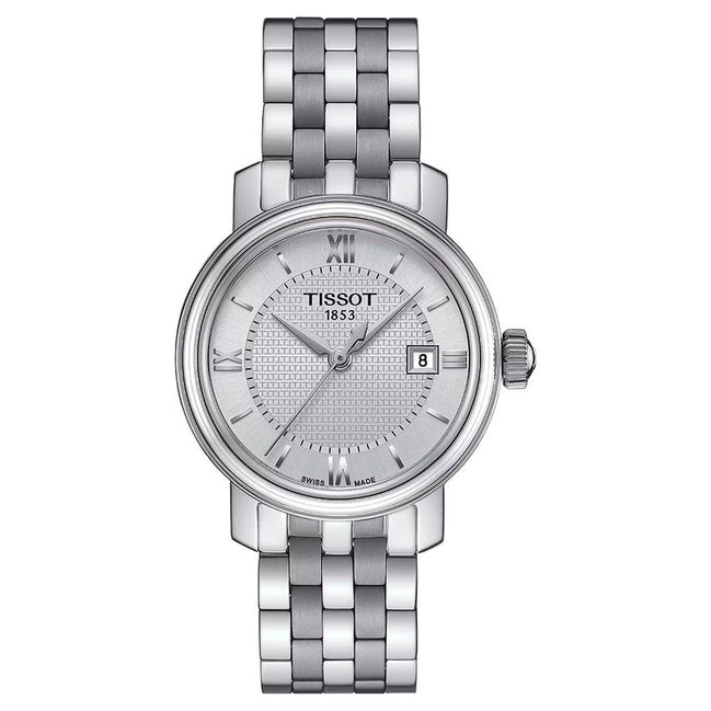 Orologio Elegante Tissot da Donna in Acciaio Inossidabile Grigio
