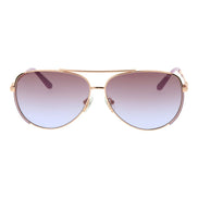 Occhiali da sole Guess in metallo color oro rosa