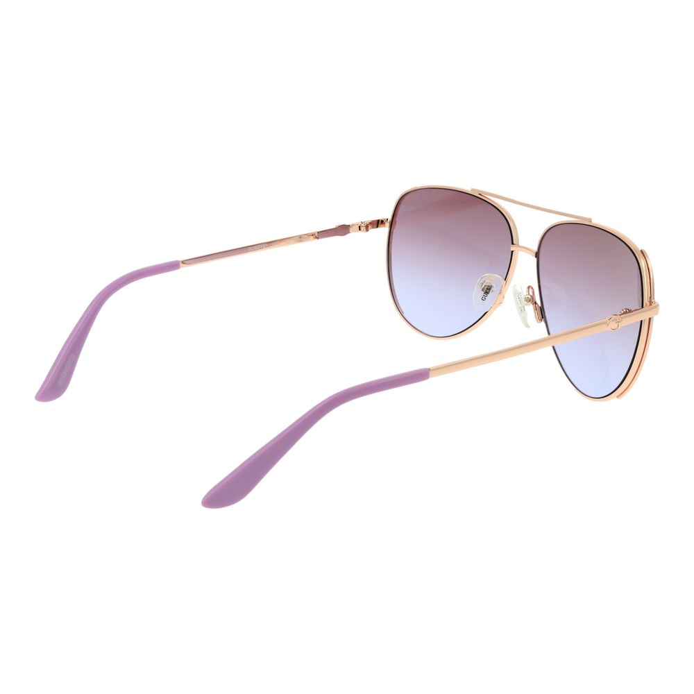 Occhiali da sole Guess in metallo color oro rosa