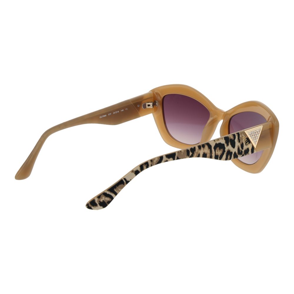 Occhiali da sole Guess in plastica marrone