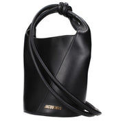 Jacquemus Black Leather Crossbody Bag