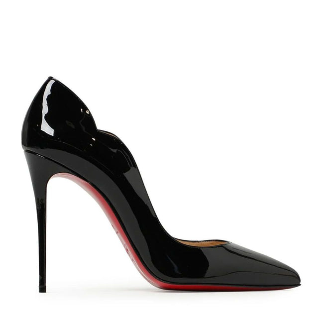 Christian Louboutin Décolleté Hot Chick in Vernice Nera 100