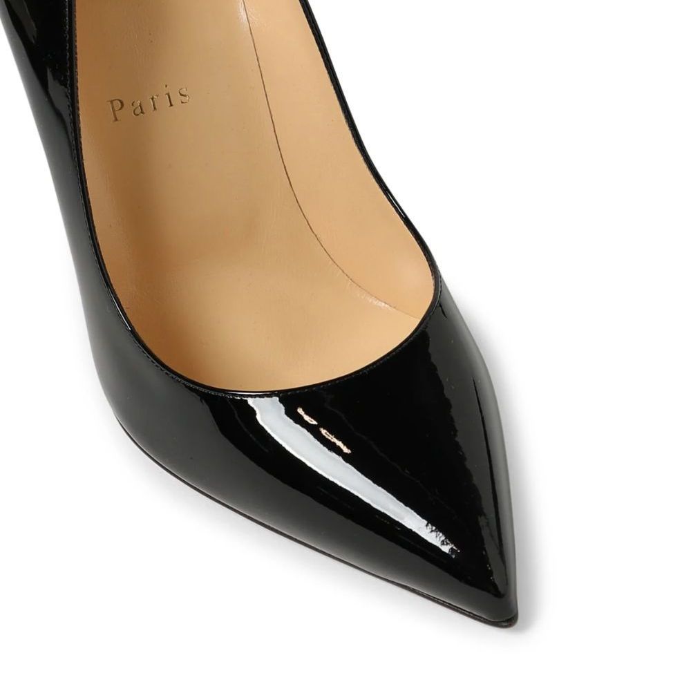 Christian Louboutin Décolleté Hot Chick in Vernice Nera 100