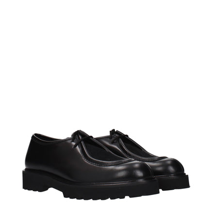 Max Mara Black Leather Oxfords And Derbies