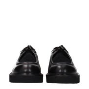 Max Mara Black Leather Oxfords And Derbies