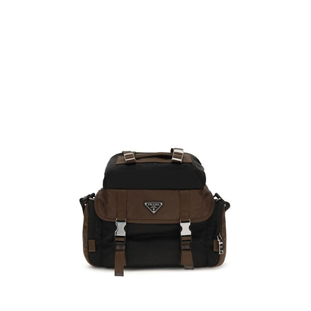 Prada Brown Recycled Polyamide Shoulder Bag
