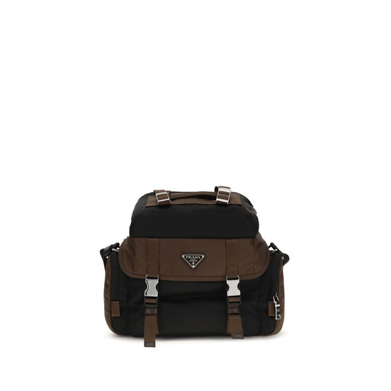 Prada Brown Recycled Polyamide Shoulder Bag