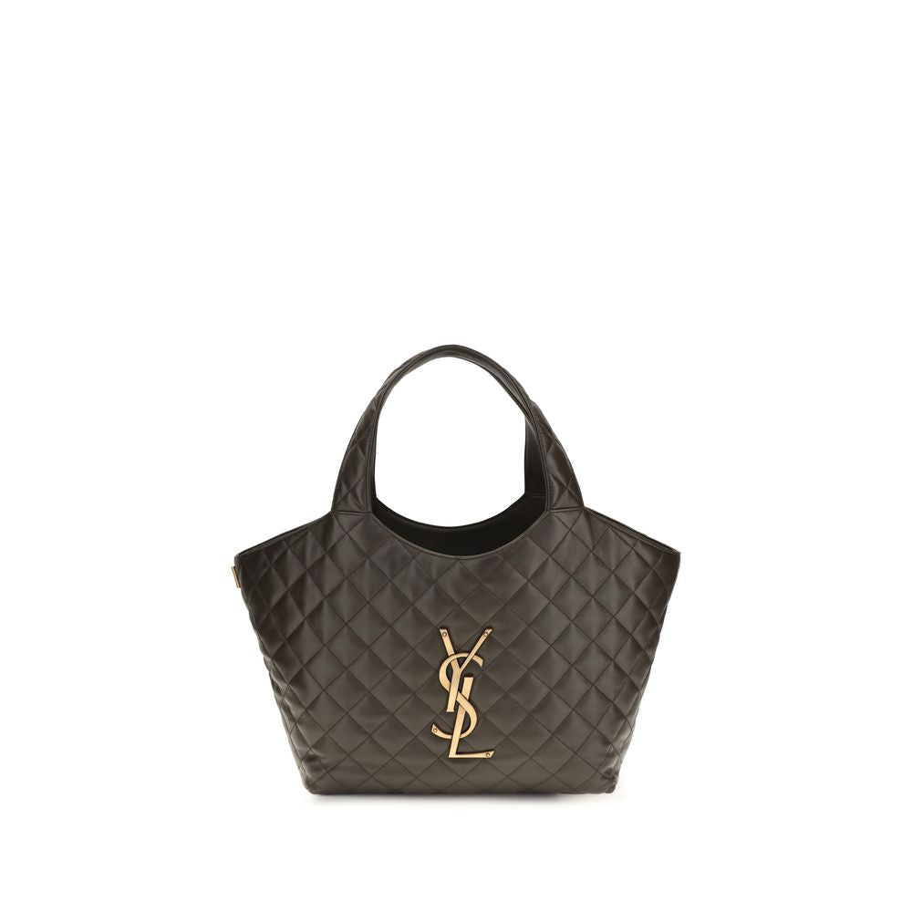 Saint Laurent Bicolor Napa Leather / Calf Shoulder Bag