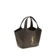 Saint Laurent Bicolor Napa Leather / Calf Shoulder Bag
