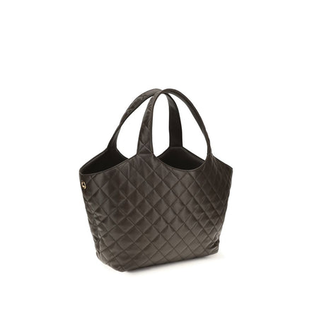 Saint Laurent Bicolor Napa Leather / Calf Shoulder Bag