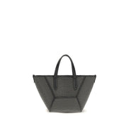 Brunello Cucinelli Black Calf Leather Shoulder Bag