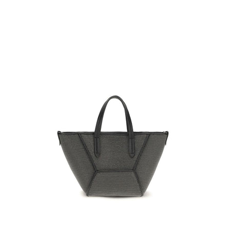 Brunello Cucinelli Black Calf Leather Shoulder Bag