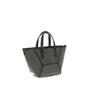 Brunello Cucinelli Black Calf Leather Shoulder Bag