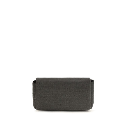 Brunello Cucinelli Black Leather Shoulder Bag