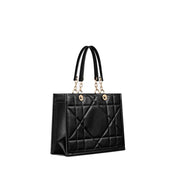 Dior Black Leather Tote Bag
