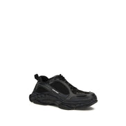 Balenciaga Black Polyester Athletic Sneakers