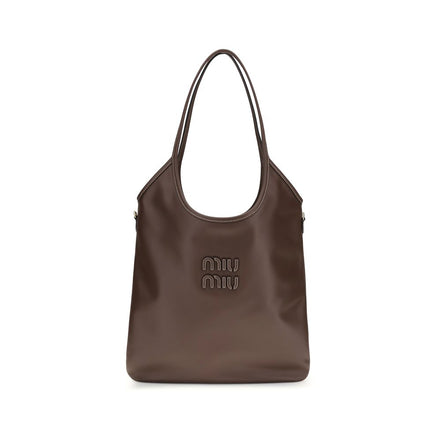 Miu Miu Brown Calf Leather Shoulder Bag