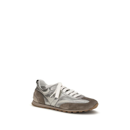 Brunello Cucinelli Multicolor Calf Leather Athletic Sneakers