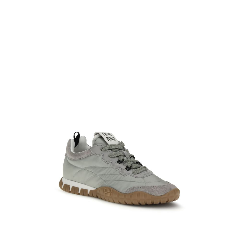 Miu Miu Gray Athletic Sneakers