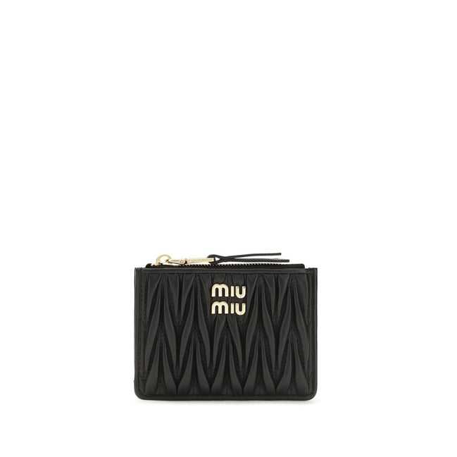 Miu Miu Black Leather Wallet
