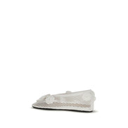 Ganni White Ballet Flats