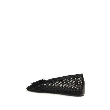 Ganni Black Ballet Flats