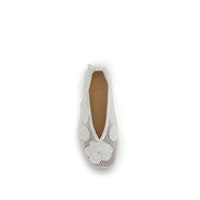 Ganni White Ballet Flats