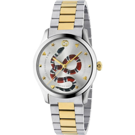 Gucci Silver Stainless Steel Dress Watch