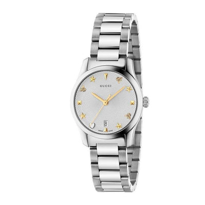 Gucci Gray Stainless Steel Dress Watch