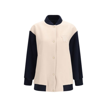 Max Mara Blue Wool Bomber