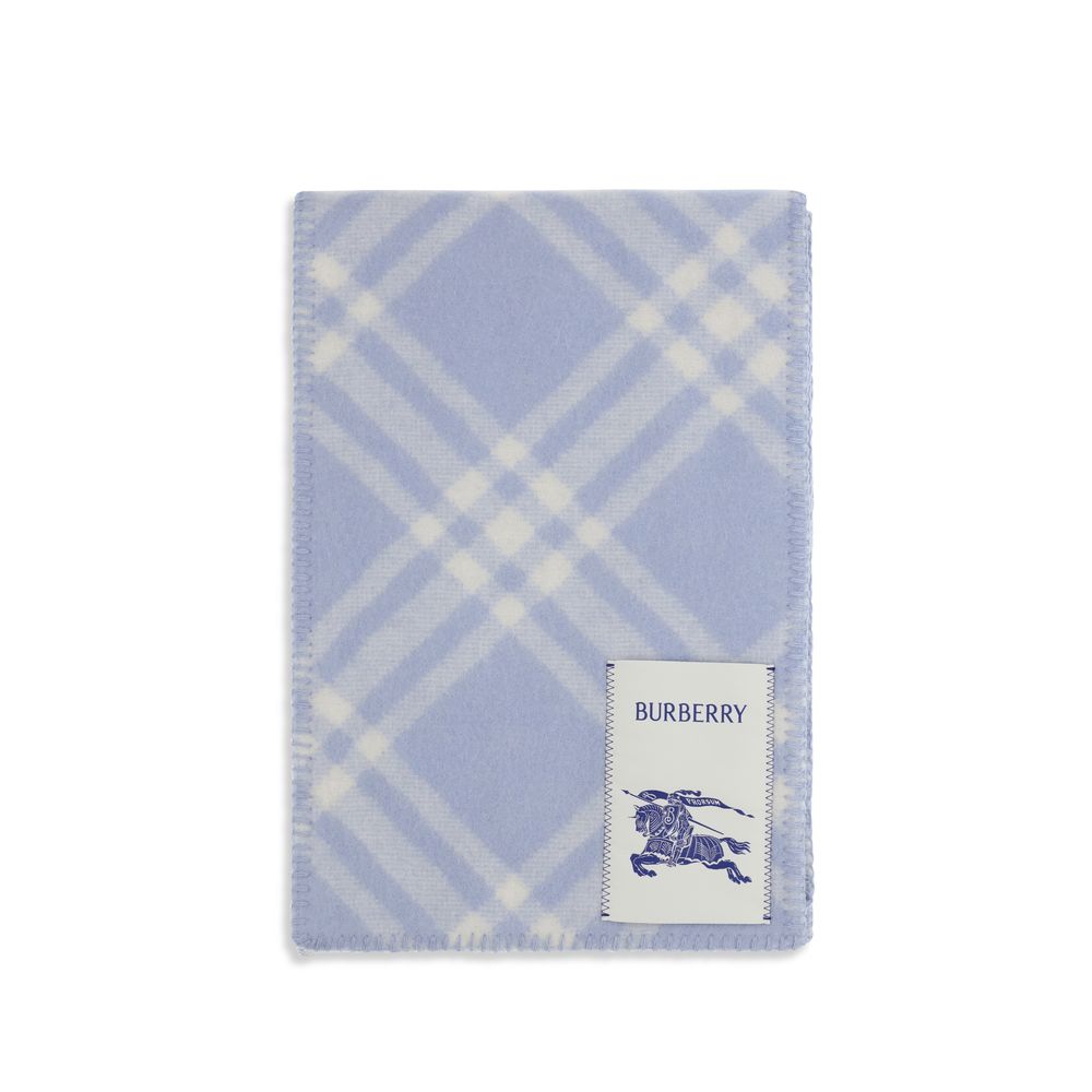 Burberry Blue Wool Scarf