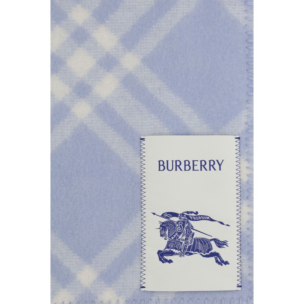 Burberry Blue Wool Scarf