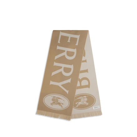 Burberry Beige Wool Scarf - Men