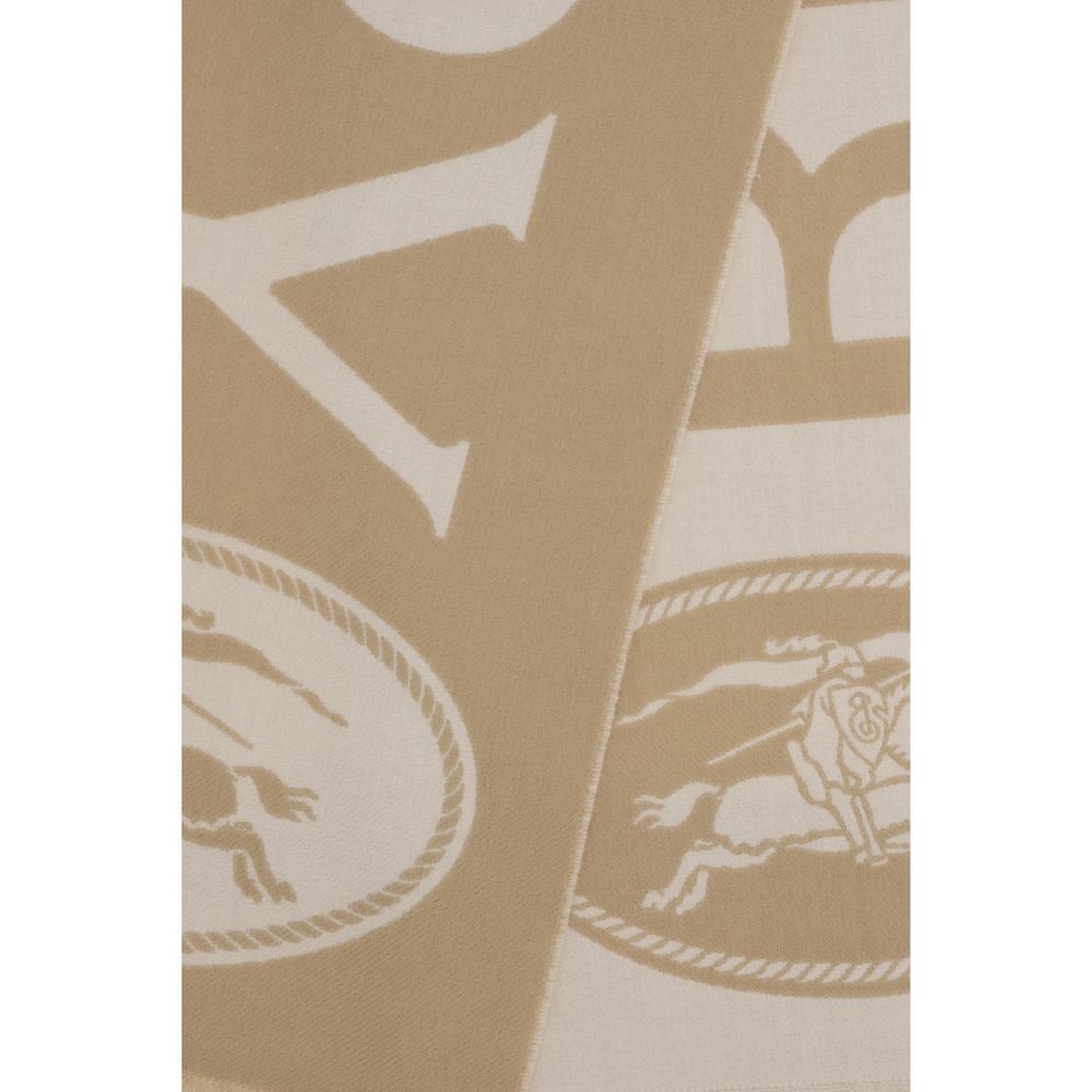 Burberry Beige Wool Scarf - Men