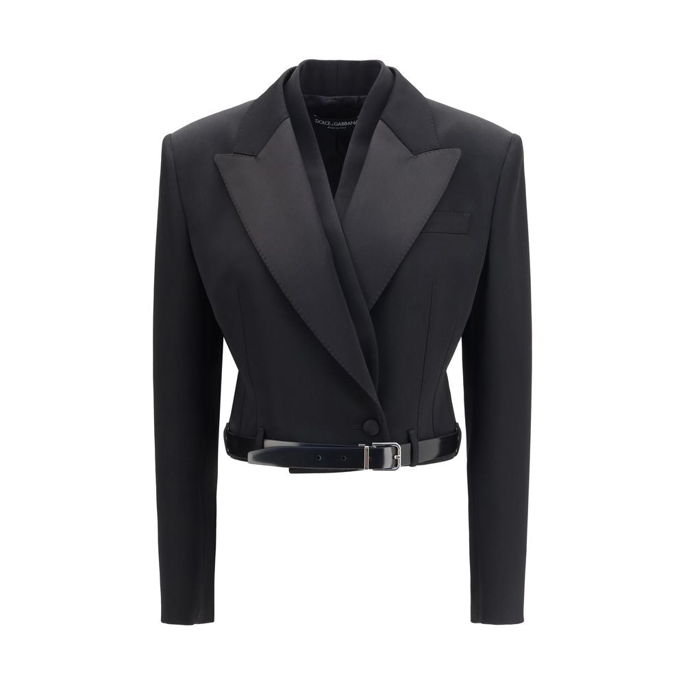 Dolce & Gabbana Black Wool Jacket