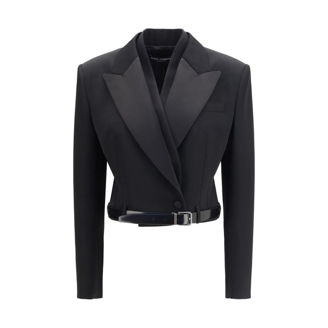 Dolce & Gabbana Black Wool Jacket