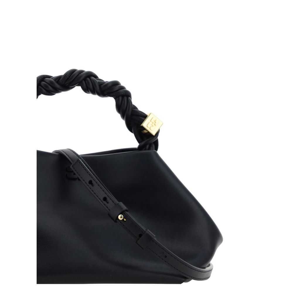Ganni Black Calf Leather Handbag