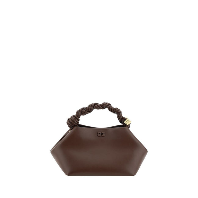 Ganni Brown Calf Leather Handbag
